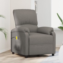 vidaXL Massagesessel Taupe Stoff
