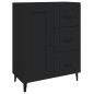 vidaXL Sideboard Schwarz 69,5x34x90 cm Holzwerkstoff vidaXL Sideboard Schwarz 69,5x34x90 cm Holzwerkstoff