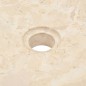 vidaXL Waschtisch Massivholz Teak mit Waschbecken Marmor Creme vidaXL Waschtisch Massivholz Teak mit Waschbecken Marmor Creme