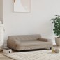vidaXL Hundebett Cappuccino-Braun 90x53x30 cm Kunstleder vidaXL Hundebett Cappuccino-Braun 90x53x30 cm Kunstleder