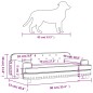 vidaXL Hundebett Cappuccino-Braun 90x53x30 cm Kunstleder vidaXL Hundebett Cappuccino-Braun 90x53x30 cm Kunstleder