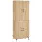 Highboard Sonoma-Eiche 69,5x34x180 cm Holzwerkstoff Highboard Sonoma-Eiche 69,5x34x180 cm Holzwerkstoff