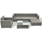 6-tlg. Garten-Lounge-Set mit Auflagen Poly Rattan Grau 6-tlg. Garten-Lounge-Set mit Auflagen Poly Rattan Grau