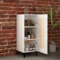 vidaXL Sideboard Hochglanz-Weiß 34,5x34x90 cm Holzwerkstoff vidaXL Sideboard Hochglanz-Weiß 34,5x34x90 cm Holzwerkstoff