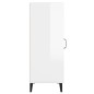 vidaXL Sideboard Hochglanz-Weiß 34,5x34x90 cm Holzwerkstoff vidaXL Sideboard Hochglanz-Weiß 34,5x34x90 cm Holzwerkstoff