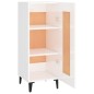 vidaXL Sideboard Hochglanz-Weiß 34,5x34x90 cm Holzwerkstoff vidaXL Sideboard Hochglanz-Weiß 34,5x34x90 cm Holzwerkstoff