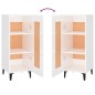 vidaXL Sideboard Hochglanz-Weiß 34,5x34x90 cm Holzwerkstoff vidaXL Sideboard Hochglanz-Weiß 34,5x34x90 cm Holzwerkstoff