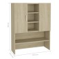 vidaXL Waschmaschinenschrank Sonoma-Eiche 70,5x25,5x90 cm vidaXL Waschmaschinenschrank Sonoma-Eiche 70,5x25,5x90 cm