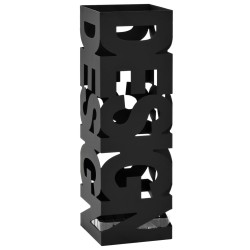 vidaXL Regenschirmständer Design Stahl Schwarz 