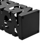 vidaXL Regenschirmständer Design Stahl Schwarz vidaXL Regenschirmständer Design Stahl Schwarz