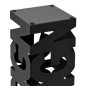 vidaXL Regenschirmständer Design Stahl Schwarz vidaXL Regenschirmständer Design Stahl Schwarz
