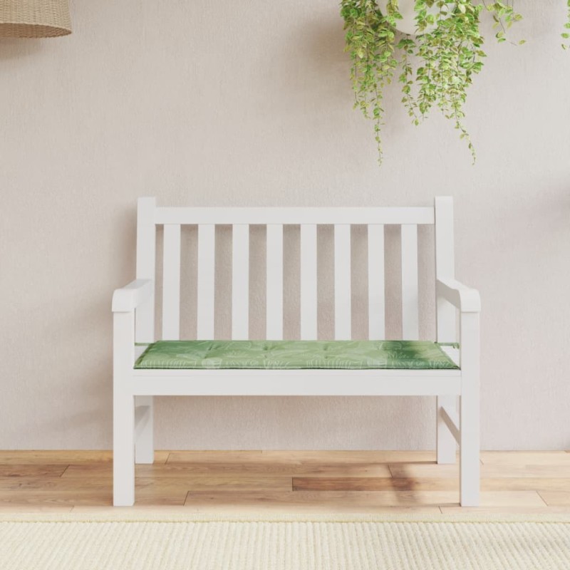 vidaXL Gartenbank-Auflage Blattmuster 120x50x3 cm Oxford-Gewebe vidaXL Gartenbank-Auflage Blattmuster 120x50x3 cm Oxford-Gewebe