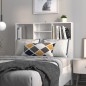 vidaXL Bett-Kopfteil mit Ablagen Hochglanz-Weiß 100x19x103,5 cm vidaXL Bett-Kopfteil mit Ablagen Hochglanz-Weiß 100x19x103,5 cm