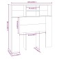 vidaXL Bett-Kopfteil mit Ablagen Hochglanz-Weiß 100x19x103,5 cm vidaXL Bett-Kopfteil mit Ablagen Hochglanz-Weiß 100x19x103,5 cm