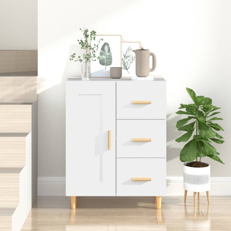 vidaXL Sideboard Weiß 69,5x34x90 cm Holzwerkstoff vidaXL Sideboard Weiß 69,5x34x90 cm Holzwerkstoff