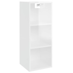 vidaXL Wandschrank Hochglanz-Weiß 34,5x32,5x90 cm Holzwerkstoff