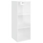 vidaXL Wandschrank Hochglanz-Weiß 34,5x32,5x90 cm Holzwerkstoff vidaXL Wandschrank Hochglanz-Weiß 34,5x32,5x90 cm Holzwerkstoff