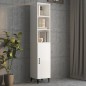 vidaXL Wandschrank Hochglanz-Weiß 34,5x32,5x90 cm Holzwerkstoff vidaXL Wandschrank Hochglanz-Weiß 34,5x32,5x90 cm Holzwerkstoff