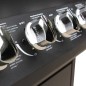 Gasgrill 4+1 Brenner Schwarz Gasgrill 4+1 Brenner Schwarz