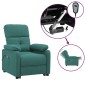 vidaXL Elektrischer Massagesessel Dunkelgrün Stoff vidaXL Elektrischer Massagesessel Dunkelgrün Stoff
