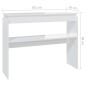 vidaXL Konsolentisch Hochglanz-Weiß 102x30x80 cm Holzwerkstoff vidaXL Konsolentisch Hochglanz-Weiß 102x30x80 cm Holzwerkstoff