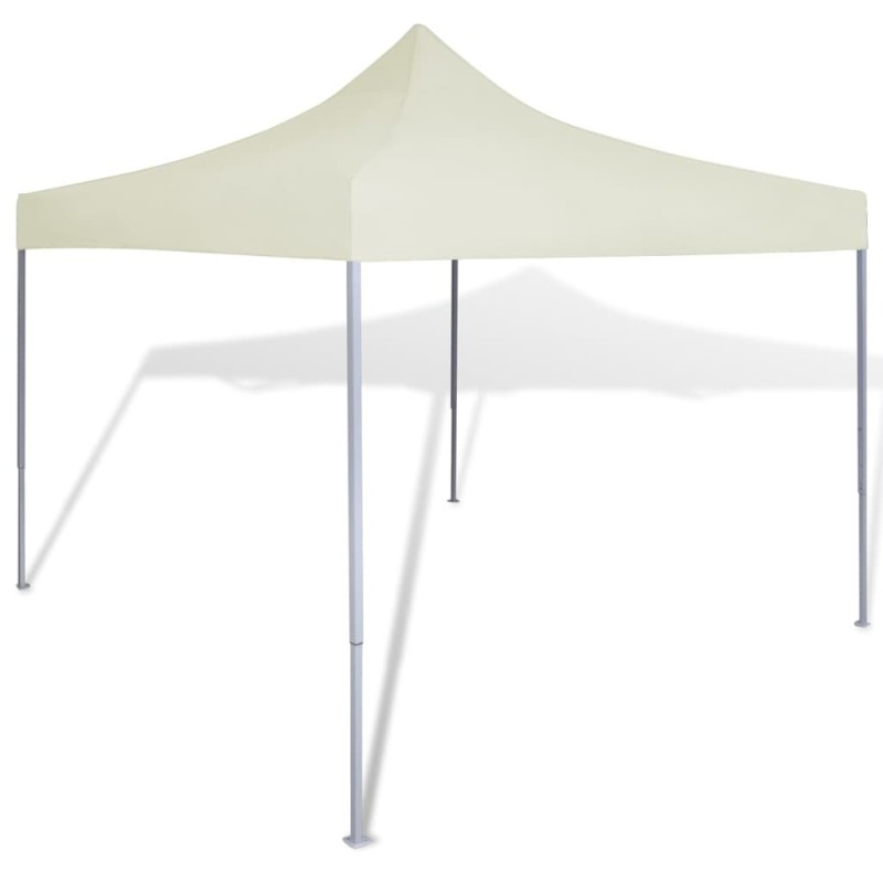 Partyzelt Überdachung faltbar 3 x 3 m Cremeweiß Partyzelt Überdachung faltbar 3 x 3 m Cremeweiß