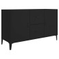 vidaXL Sideboard Schwarz 100x36x60 cm Holzwerkstoff vidaXL Sideboard Schwarz 100x36x60 cm Holzwerkstoff