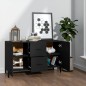 vidaXL Sideboard Schwarz 100x36x60 cm Holzwerkstoff vidaXL Sideboard Schwarz 100x36x60 cm Holzwerkstoff