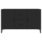 vidaXL Sideboard Schwarz 100x36x60 cm Holzwerkstoff vidaXL Sideboard Schwarz 100x36x60 cm Holzwerkstoff