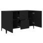 vidaXL Sideboard Schwarz 100x36x60 cm Holzwerkstoff vidaXL Sideboard Schwarz 100x36x60 cm Holzwerkstoff