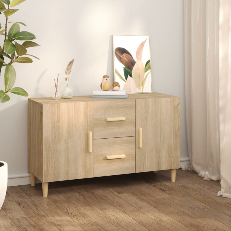 vidaXL Sideboard Sonoma-Eiche 100x36x60 cm Holzwerkstoff vidaXL Sideboard Sonoma-Eiche 100x36x60 cm Holzwerkstoff