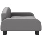 vidaXL Hundebett Grau 70x45x30 cm Kunstleder