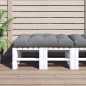 Palettenkissen 120x80x12 cm Grau Stoff Palettenkissen 120x80x12 cm Grau Stoff