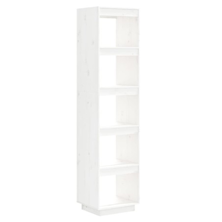 vidaXL Bücherregal/Raumteiler Weiß 40x35x167 cm Massivholz Kiefer
