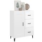 vidaXL Sideboard Hochglanz-Weiß 69,5x34x90 cm Holzwerkstoff vidaXL Sideboard Hochglanz-Weiß 69,5x34x90 cm Holzwerkstoff