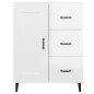 vidaXL Sideboard Hochglanz-Weiß 69,5x34x90 cm Holzwerkstoff vidaXL Sideboard Hochglanz-Weiß 69,5x34x90 cm Holzwerkstoff
