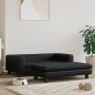 vidaXL Hundebett mit Verlängerung Schwarz 100x50x30 cm Kunstleder vidaXL Hundebett mit Verlängerung Schwarz 100x50x30 cm Kunstleder