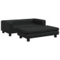 vidaXL Hundebett mit Verlängerung Schwarz 100x50x30 cm Kunstleder vidaXL Hundebett mit Verlängerung Schwarz 100x50x30 cm Kunstleder