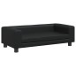 vidaXL Hundebett mit Verlängerung Schwarz 100x50x30 cm Kunstleder vidaXL Hundebett mit Verlängerung Schwarz 100x50x30 cm Kunstleder