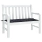 vidaXL Gartenbank-Auflage Schwarz Karomuster 120x50x3 cm Oxford-Gewebe vidaXL Gartenbank-Auflage Schwarz Karomuster 120x50x3 cm Oxford-Gewebe