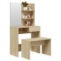 vidaXL Schminktisch-Set Sonoma-Eiche 74,5x40x141 cm vidaXL Schminktisch-Set Sonoma-Eiche 74,5x40x141 cm