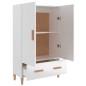 vidaXL Highboard Hochglanz-Weiß 70x31x115 cm Holzwerkstoff vidaXL Highboard Hochglanz-Weiß 70x31x115 cm Holzwerkstoff