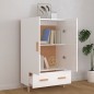vidaXL Highboard Hochglanz-Weiß 70x31x115 cm Holzwerkstoff vidaXL Highboard Hochglanz-Weiß 70x31x115 cm Holzwerkstoff