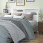vidaXL Kopfteil mit Ablagen Hochglanz-Weiß 220x19x103,5 cm vidaXL Kopfteil mit Ablagen Hochglanz-Weiß 220x19x103,5 cm