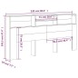 vidaXL Kopfteil mit Ablagen Hochglanz-Weiß 220x19x103,5 cm vidaXL Kopfteil mit Ablagen Hochglanz-Weiß 220x19x103,5 cm