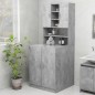 vidaXL Waschmaschinenschrank Betongrau 70,5x25,5x90 cm vidaXL Waschmaschinenschrank Betongrau 70,5x25,5x90 cm