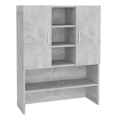 vidaXL Waschmaschinenschrank Betongrau 70,5x25,5x90 cm