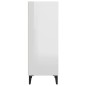 vidaXL Sideboard Hochglanz-Weiß 34,5x32,5x90 cm Holzwerkstoff vidaXL Sideboard Hochglanz-Weiß 34,5x32,5x90 cm Holzwerkstoff