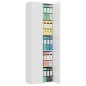 vidaXL Büroschrank Hochglanz-Weiß 60x32x190 cm Holzwerkstoff vidaXL Büroschrank Hochglanz-Weiß 60x32x190 cm Holzwerkstoff