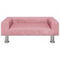 vidaXL Hundebett Rosa 70x45x26,5 cm Samt vidaXL Hundebett Rosa 70x45x26,5 cm Samt